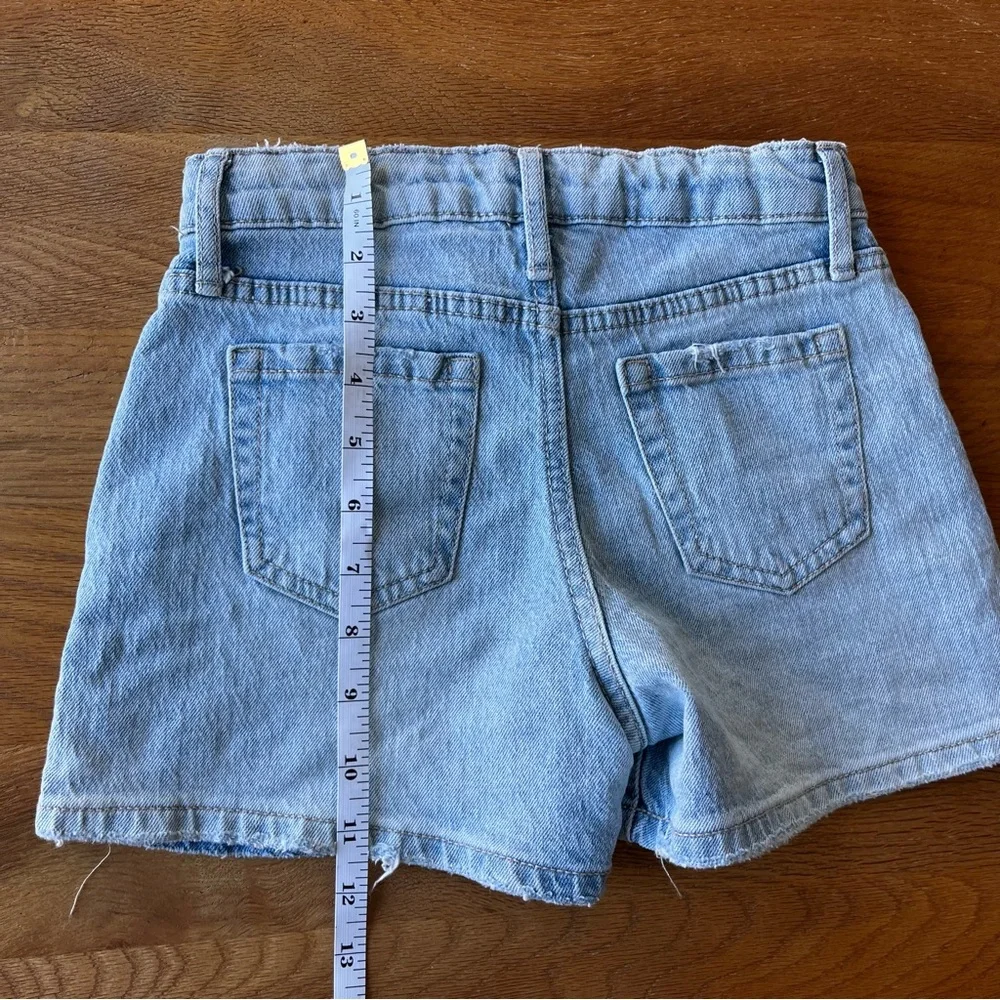 Art Class distressed Denim Jean Shorts Youth kids girls size small S 6 7 - Picture 4 of 4